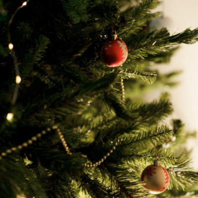 9ft Christmas Tree and Wreaths and Garlands